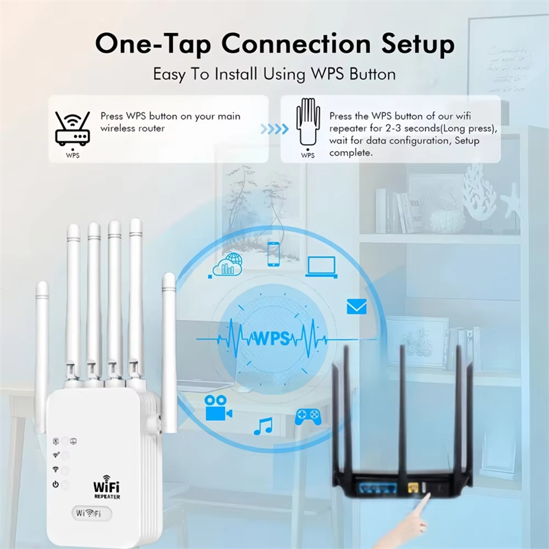 1200Mbps-Wireless-WiFi-Repeater-Dual-Band-WIFI-Extender-Booster-24G5G-Netzwerk-Verstaumlrker-mit-6-A-2022439-6