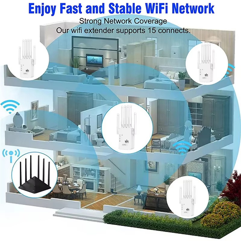 1200Mbps-Wireless-WiFi-Repeater-Dual-Band-WIFI-Extender-Booster-24G5G-Netzwerk-Verstaumlrker-mit-6-A-2022439-9