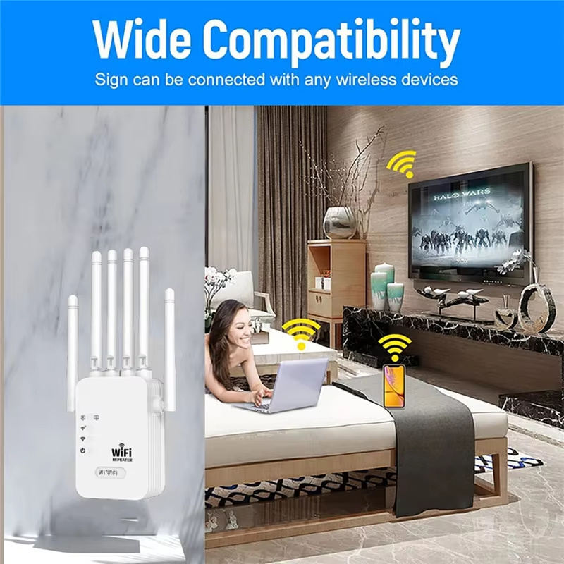 1200Mbps-Wireless-WiFi-Repeater-Dual-Band-WIFI-Extender-Booster-24G5G-Netzwerk-Verstaumlrker-mit-6-A-2022439-10