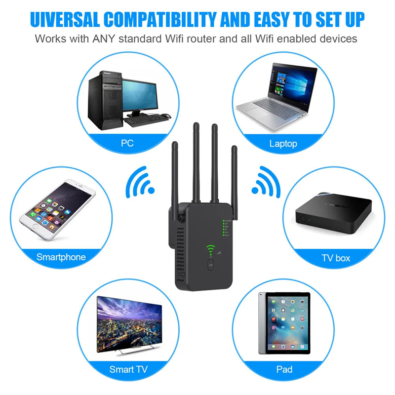 300Mbps-1200Mbps-Wireless-WiFi-Repeater-Wifi-Signal-Booster-24G--5G-Dualband-WiFi-Extender-80211ac-G-2003963-3