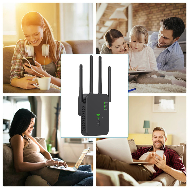 300Mbps-1200Mbps-Wireless-WiFi-Repeater-Wifi-Signal-Booster-24G--5G-Dualband-WiFi-Extender-80211ac-G-2003963-9