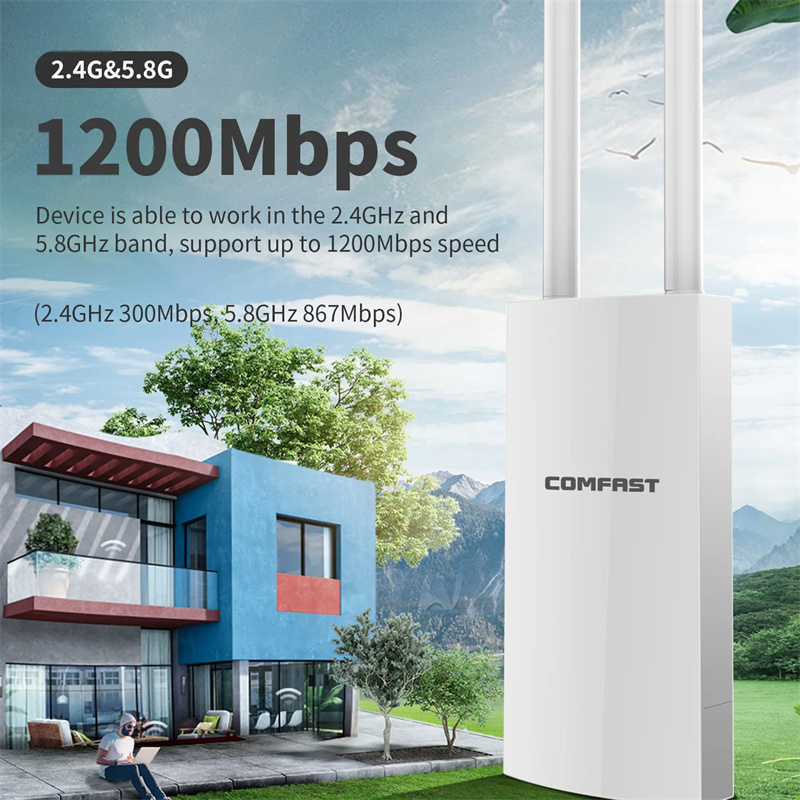 Comfast-1200Mbps-Wireless-Wifi-Repeater-Outdoor-24--58Ghz-Hochleistungs-Wasserfester-Straszligen-Ext-2015156-3