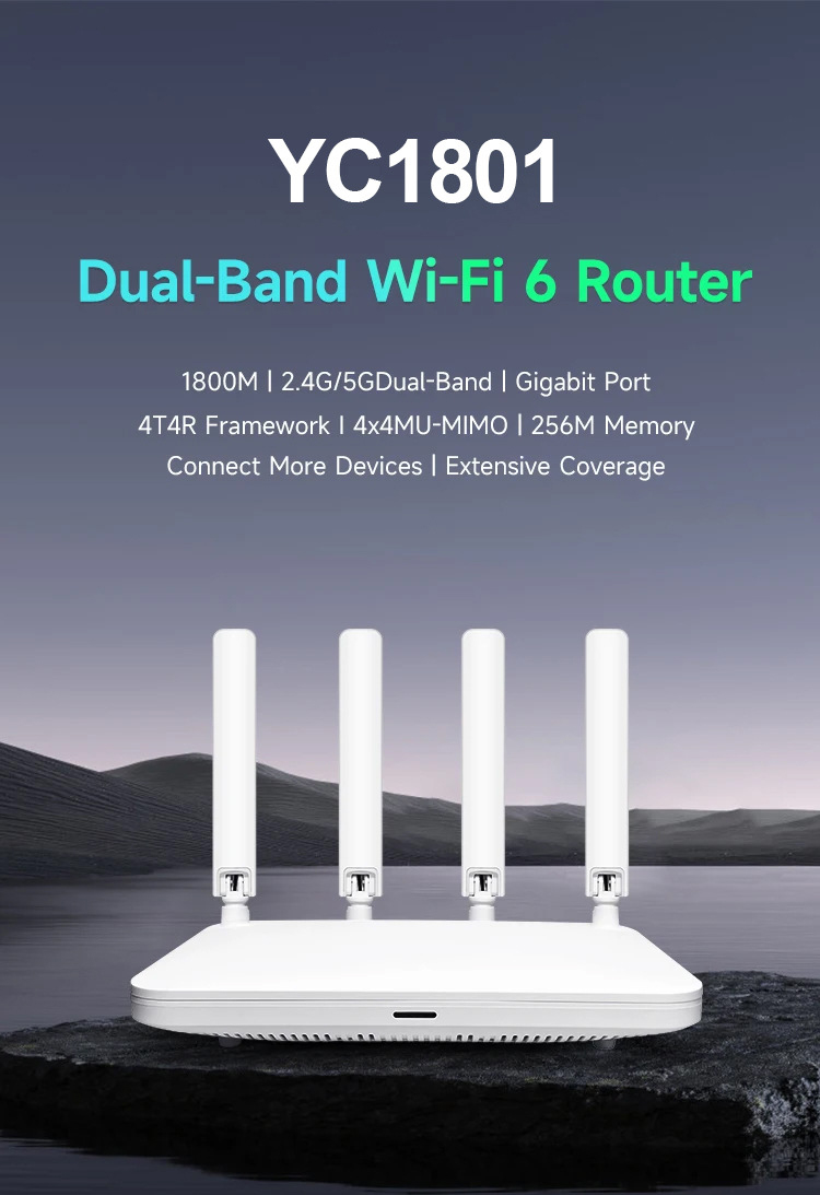 Gigabit-WIFI6-Router-YC1801-AX1800-24GHz-5GHz-Dual-Band-WLAN-Router-mit-4-Hochleistungsantennenunter-2022379-1