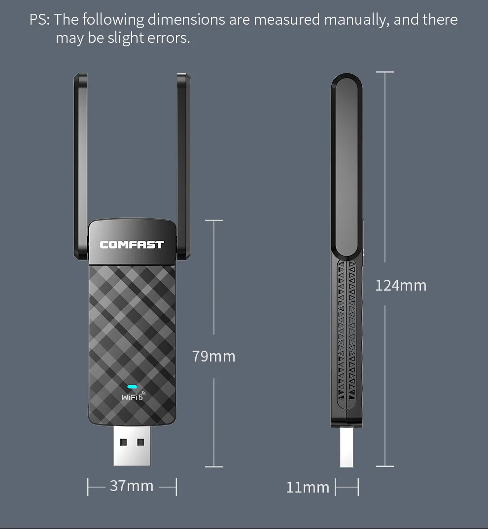 Wireless-Netzwerkkarte-COMFAST-AX1800-WiFi-6-USB-Adapter-Dualband-24G5GHz-USB-30-WiFi6-Dongle-fuumlr-2015146-13