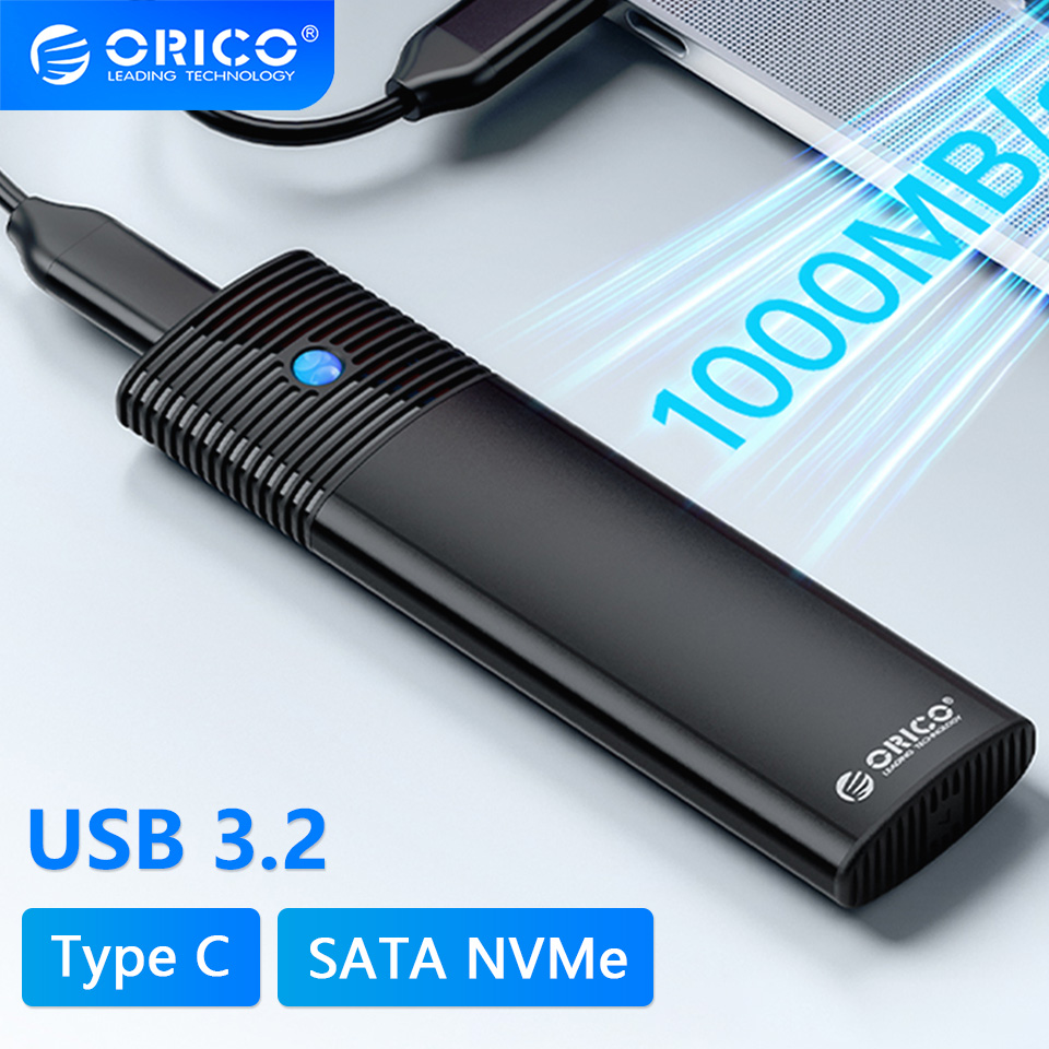 ORICO-Dual-Protocols-M2-NVMe-SATA-Gehaumluse-Externer-SSD-Cover-USB-32-Type-C-Festplatte-10Gbps-HD-A-1998684-1