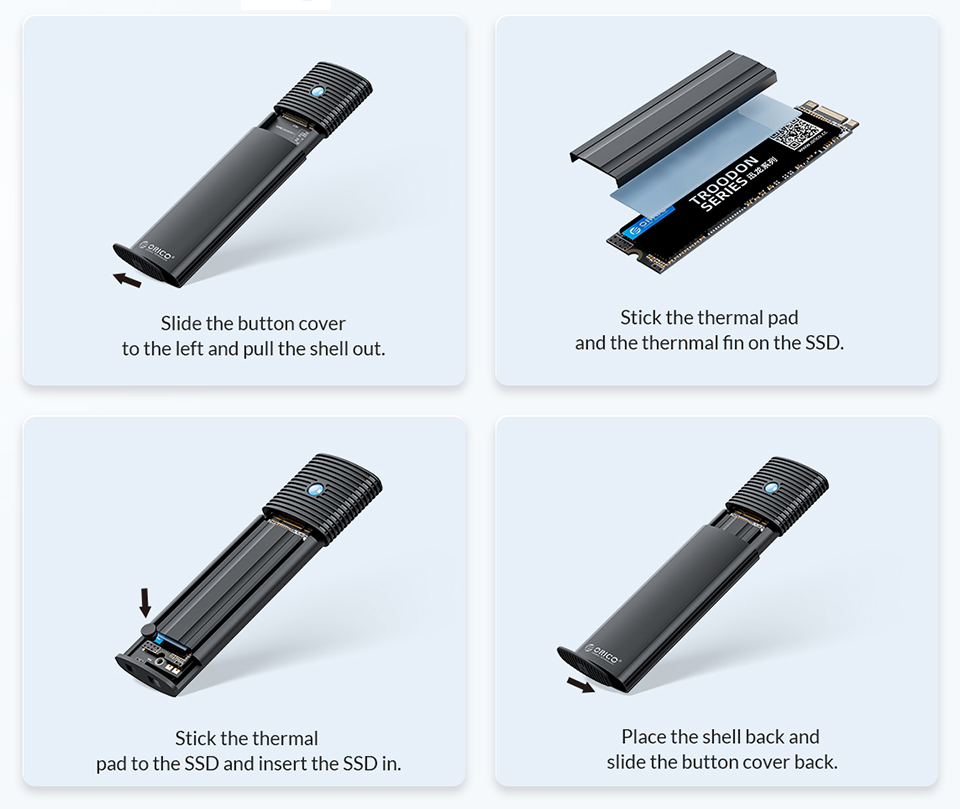 ORICO-Dual-Protocols-M2-NVMe-SATA-Gehaumluse-Externer-SSD-Cover-USB-32-Type-C-Festplatte-10Gbps-HD-A-1998684-3