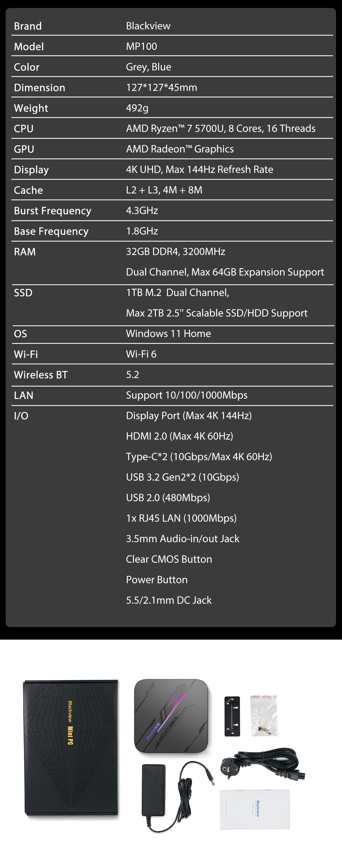 Schwarze-Ansicht-MP100-AMD-Ryzen-7-5700U-8-Kerne-Mini-PC-16GB32GB-DDR4-512GB1TB-SSD-Windows-11-Home--2016124-16