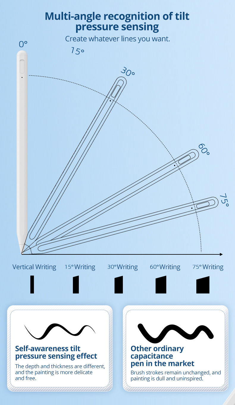 Uogic-AC10-S-Stylus-Stift-fuumlr-iPad-Magnetischer-Haft-und-wiederaufladbarer-Bluetooth-Touchstift-K-2015809-9